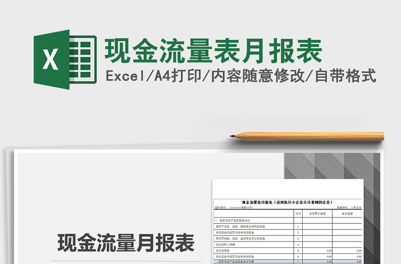 2025年现金流量表月报表