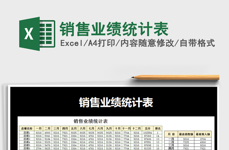 2025年销售业绩统计表