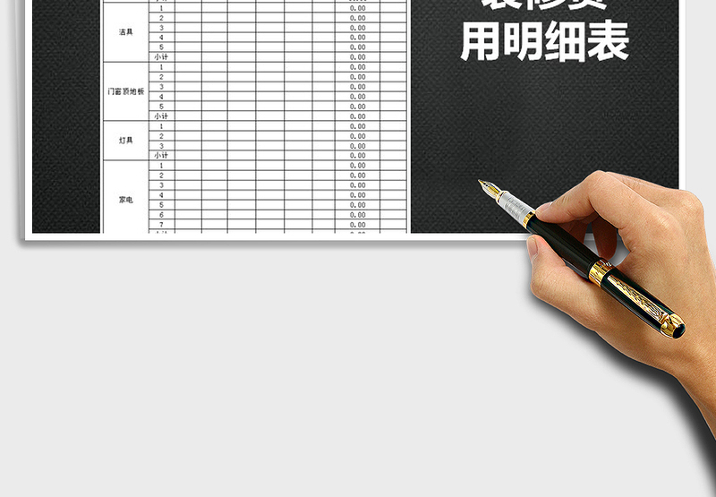 2025年装修费用明细表