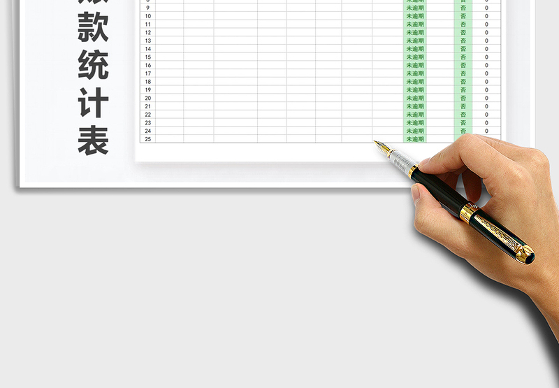 2025年单位应收账款统计表