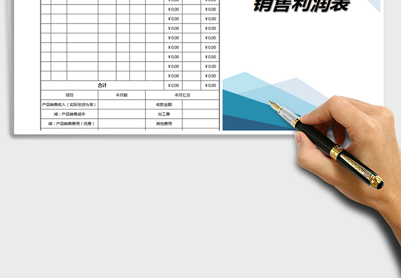 2025年销售利润表