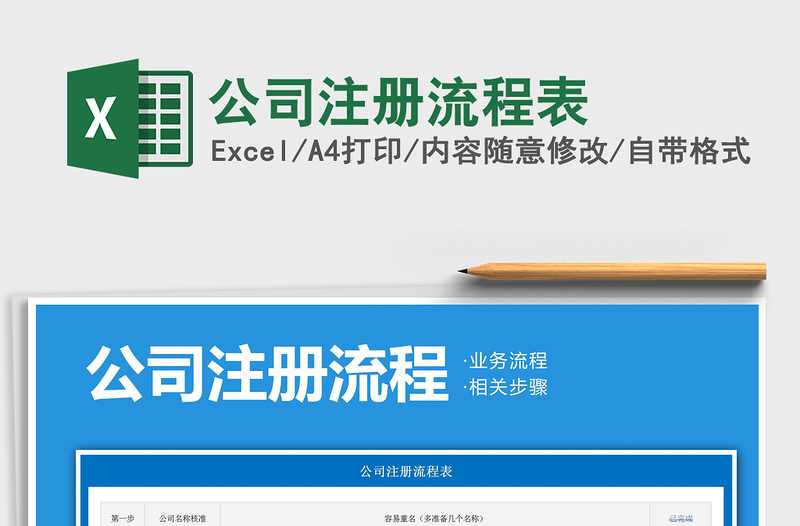 2025年公司注册流程表