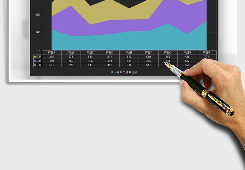 2025年通用图表模板面积图免费下载