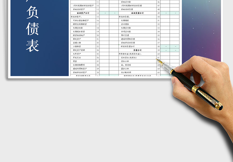 2025年资产负债表-财务报表