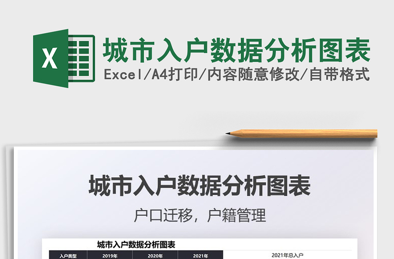 2025城市入户数据分析图表免费下载