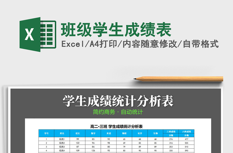 2025年班级学生成绩表