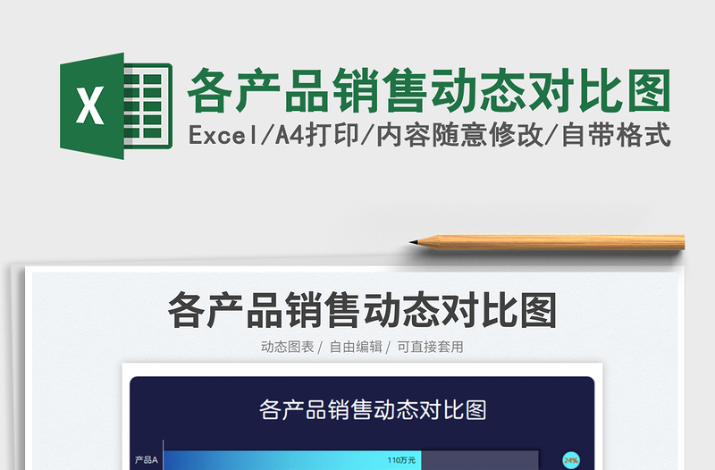 2025各产品销售动态对比图免费下载