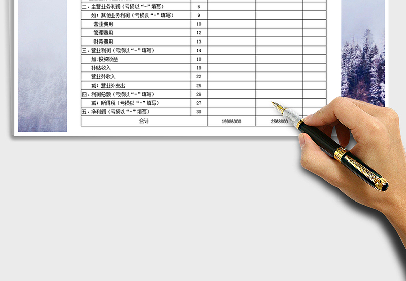 2025年利润表模板