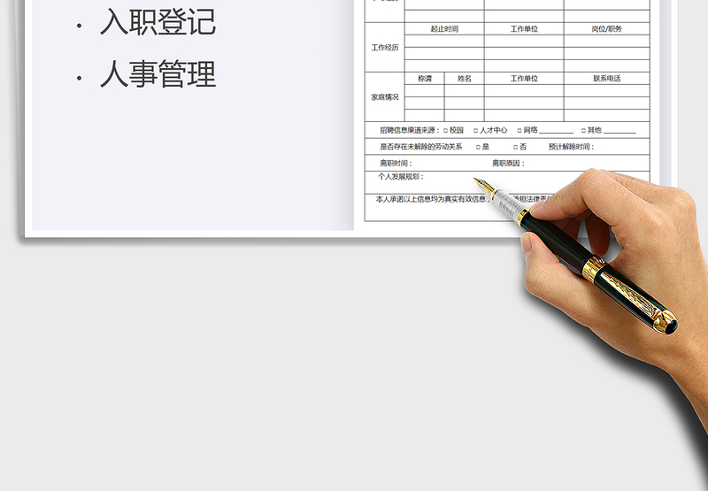 2025面试登记表免费下载