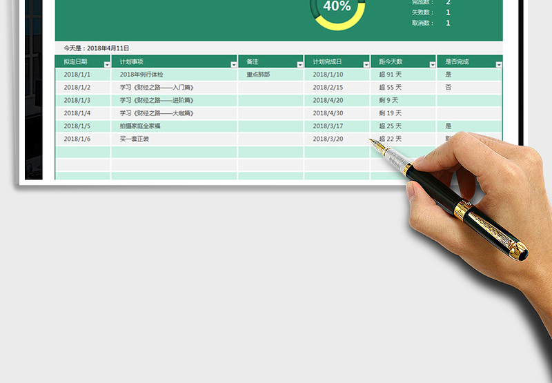 2024年工作计划表学习计划表个人计划表