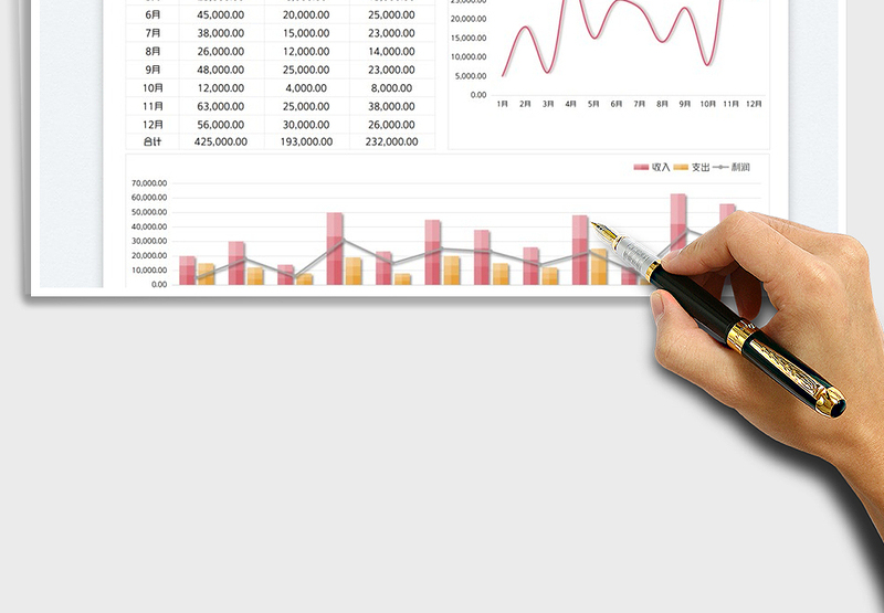 2025收支利润分析图表