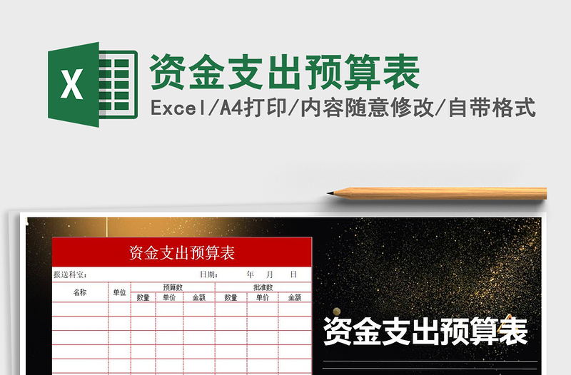 2025年资金支出预算表