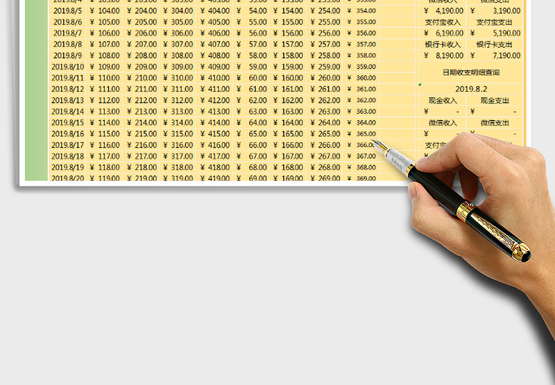 2025年财务报表-收支明细表