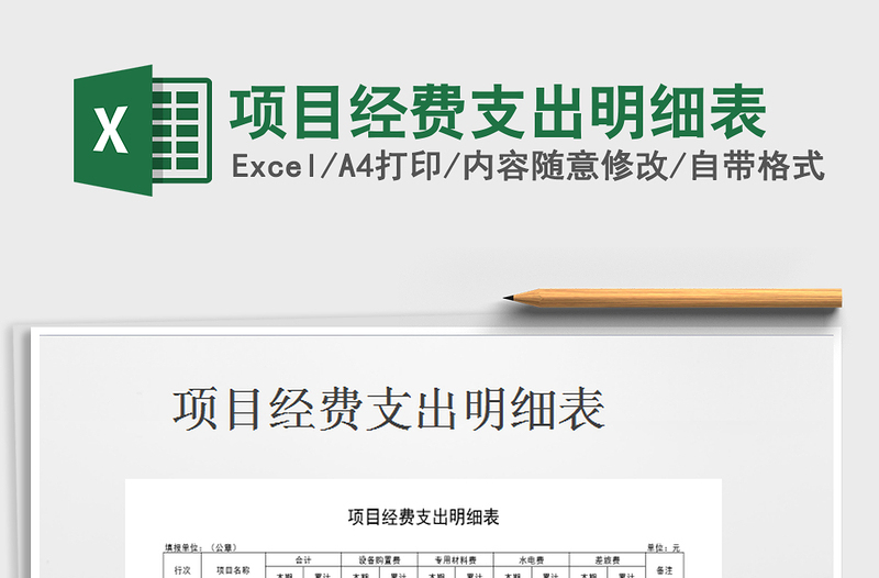 2025年项目经费支出明细表