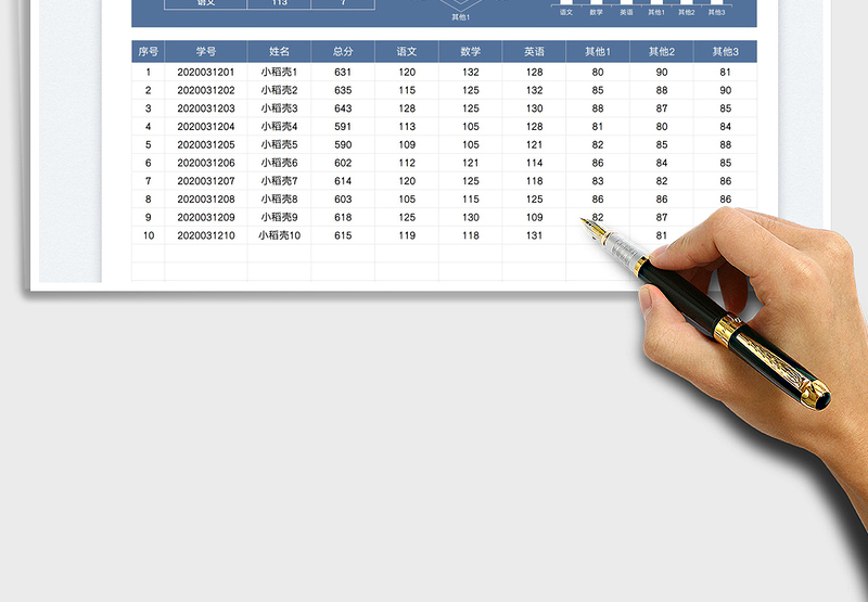 2025成绩统计分析表免费下载