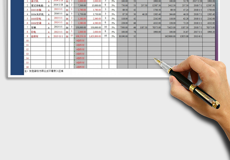 2024年固定资产折旧自动计算表