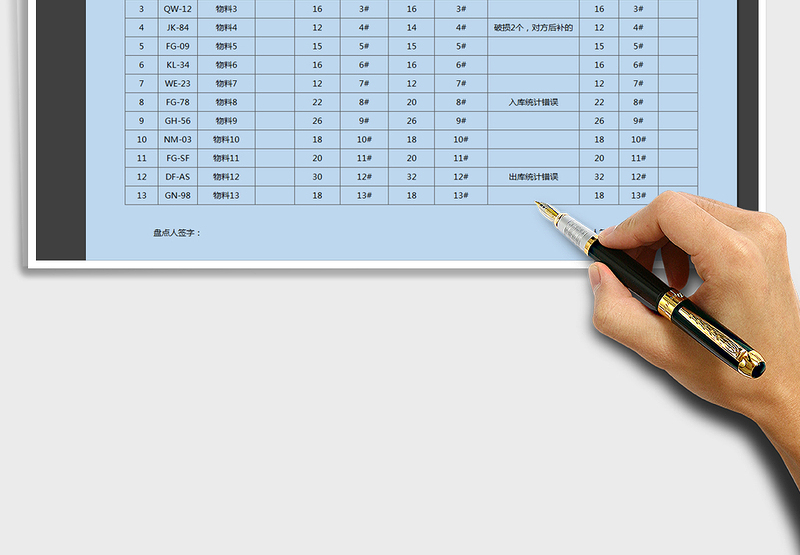 2025年库存盘点表免费下载