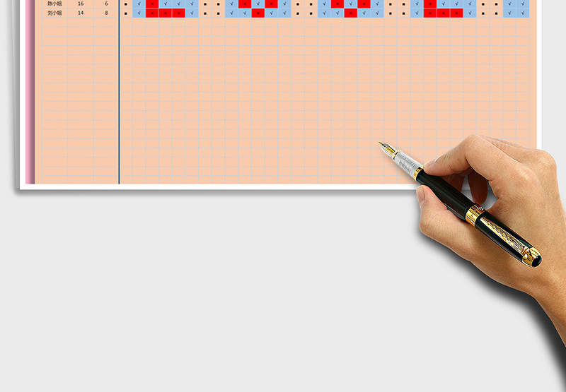 2025年线上培训出勤统计表-自动统计