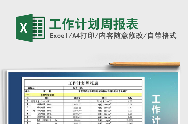 2025年工作计划周报表