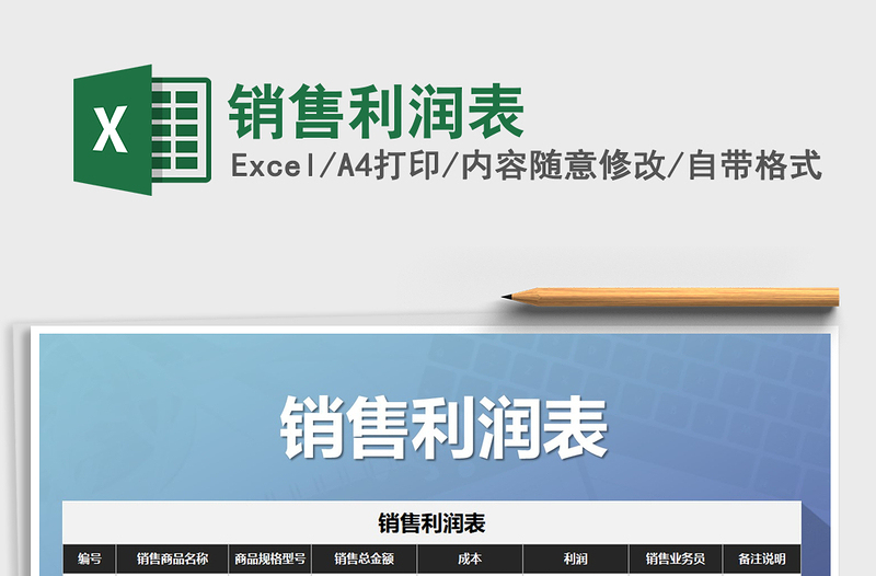 2025销售利润表免费下载