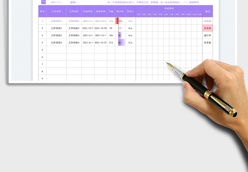 2025年度工作计划目标管理免费下载