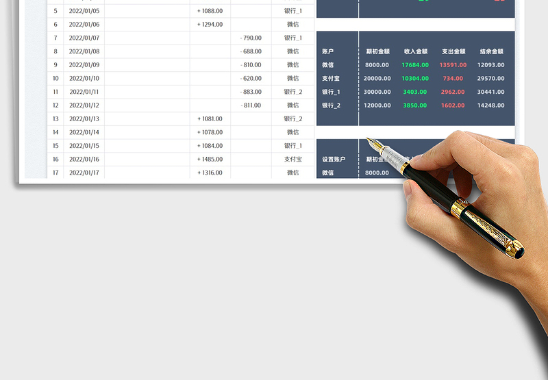 2025财务收支明细表免费下载