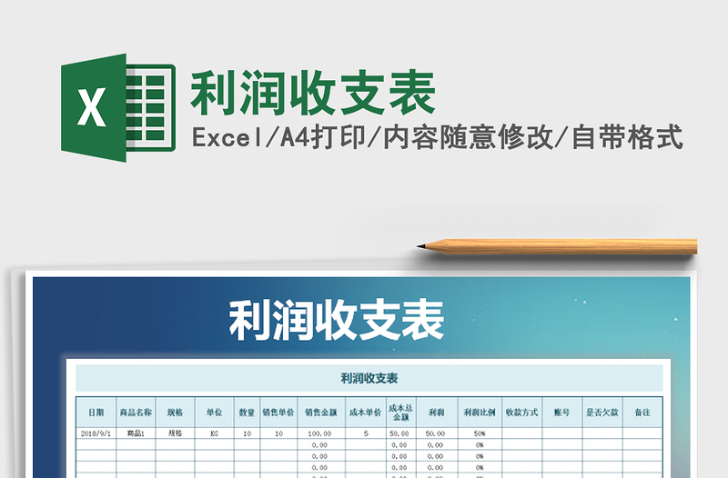 2025年利润收支表