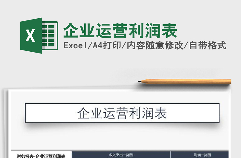 2025年企业运营利润表