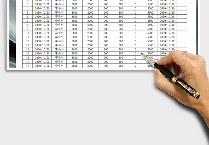 2025年工资情况登记表模板