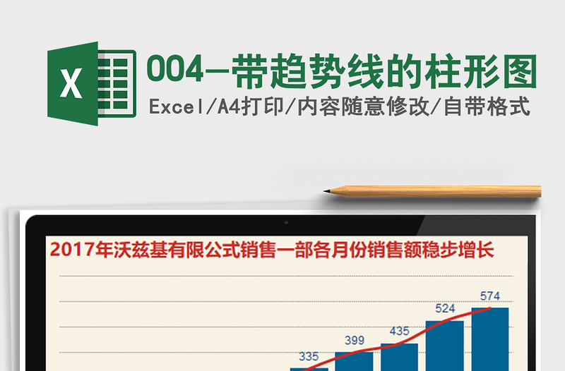 2025年004-带趋势线的柱形图