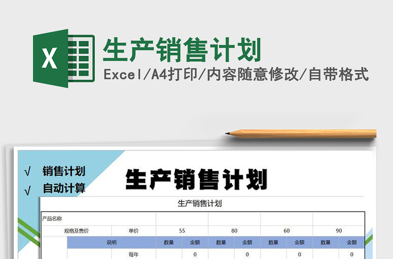 2025年生产销售计划