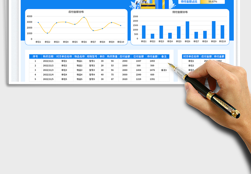2025应付账款明细账免费下载