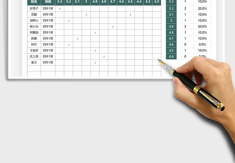 2025学生视力统计表免费下载