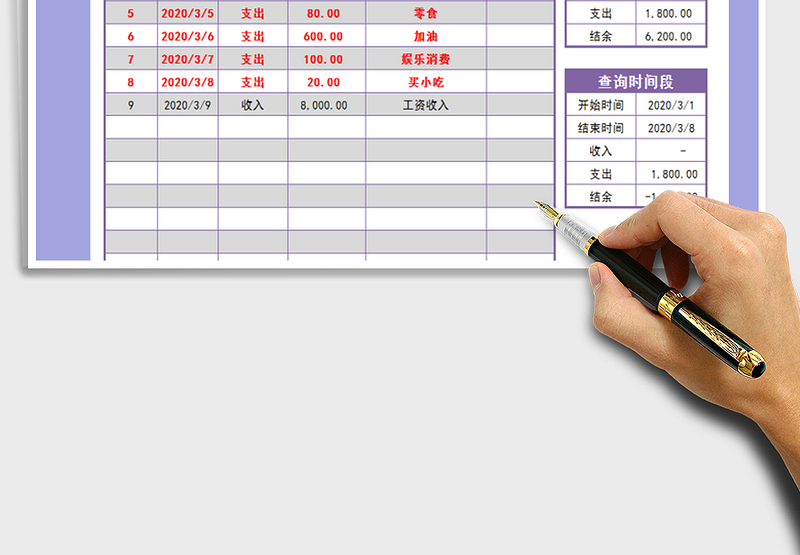 2025年家庭消费流水日记账
