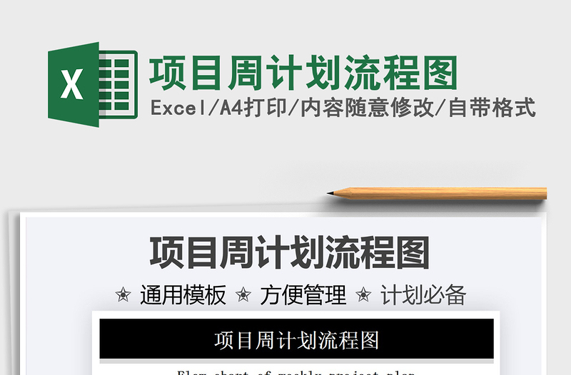 2025项目周计划流程图免费下载
