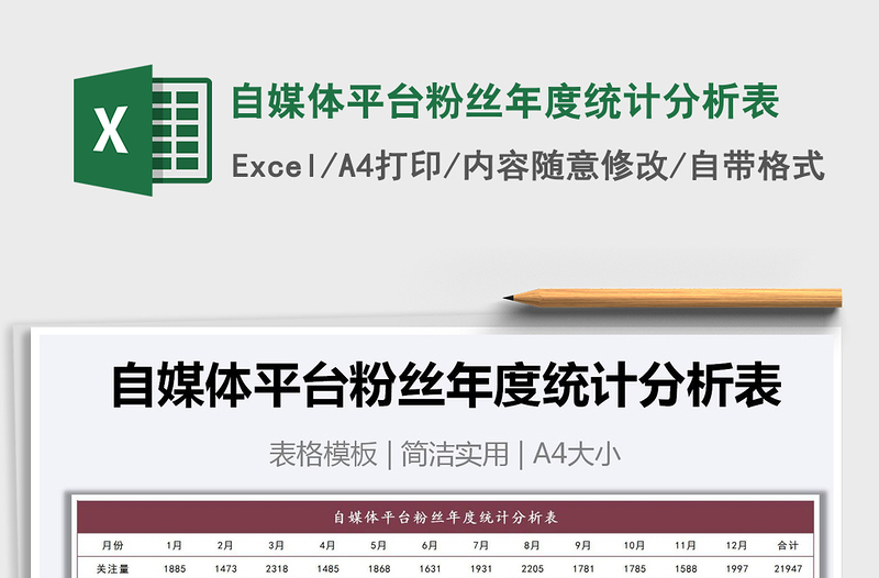 2025年自媒体平台粉丝年度统计分析表