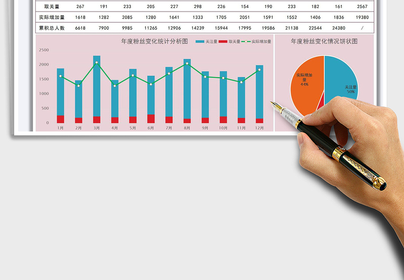 2025年自媒体平台粉丝年度统计分析表