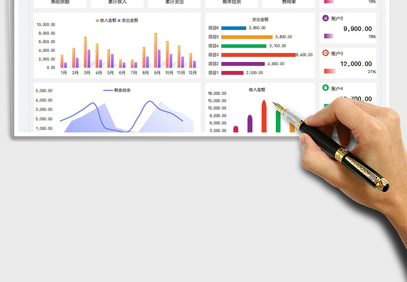 2025财务收支明细表—财务报表免费下载