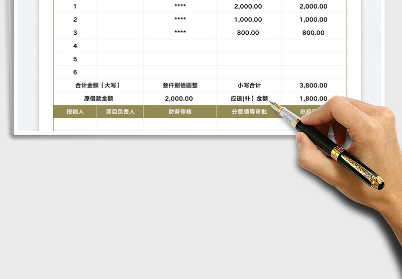 2025费用报销审批单免费下载