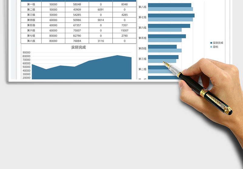 2025小组年度目标完成情况分析表免费下载