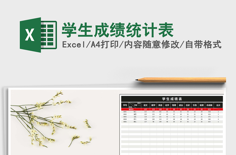 2025年学生成绩统计表