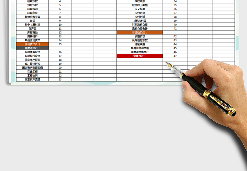 2025年资产负债表