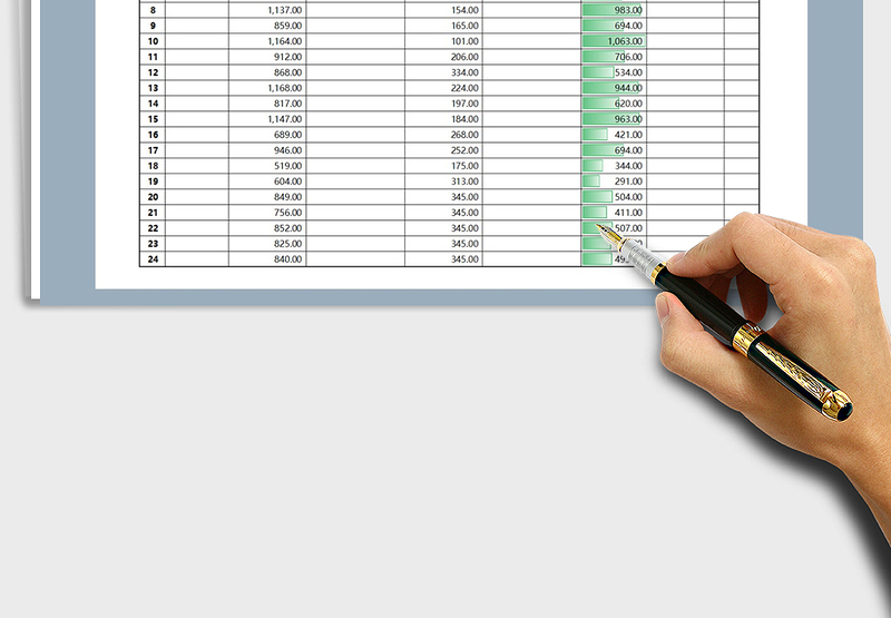 2025年现金日记账流水账（自动柱形图对比）免费下载