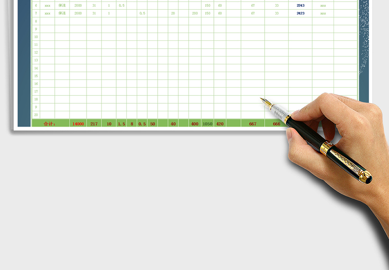 2025年工资表(自动计算版)