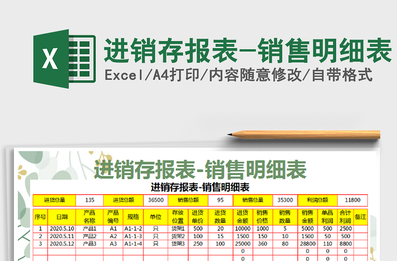 2025年进销存报表-销售明细表