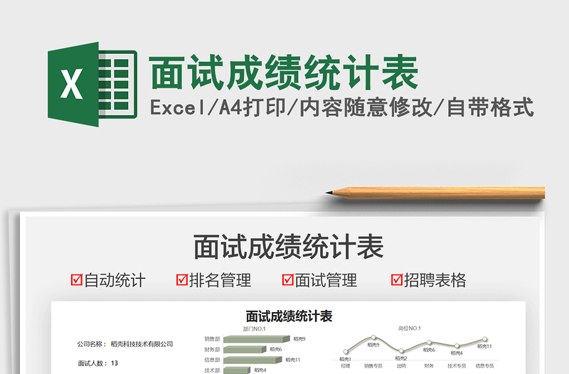 2025面试成绩统计表免费下载