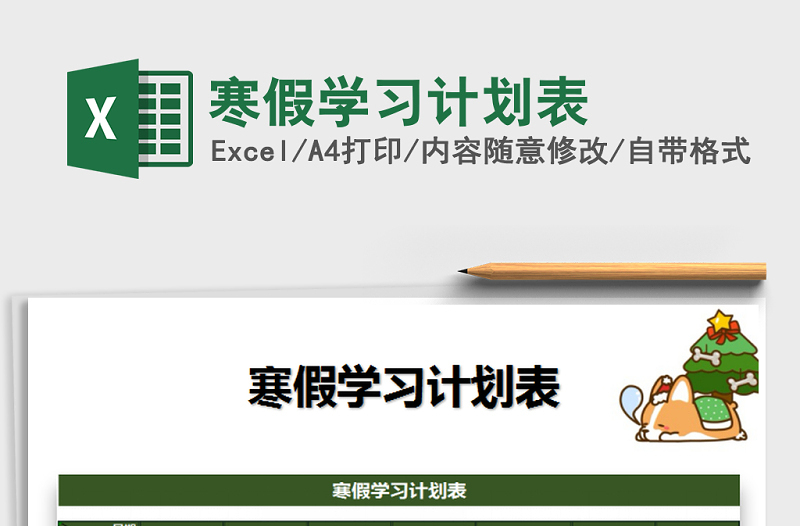 2025年寒假学习计划表