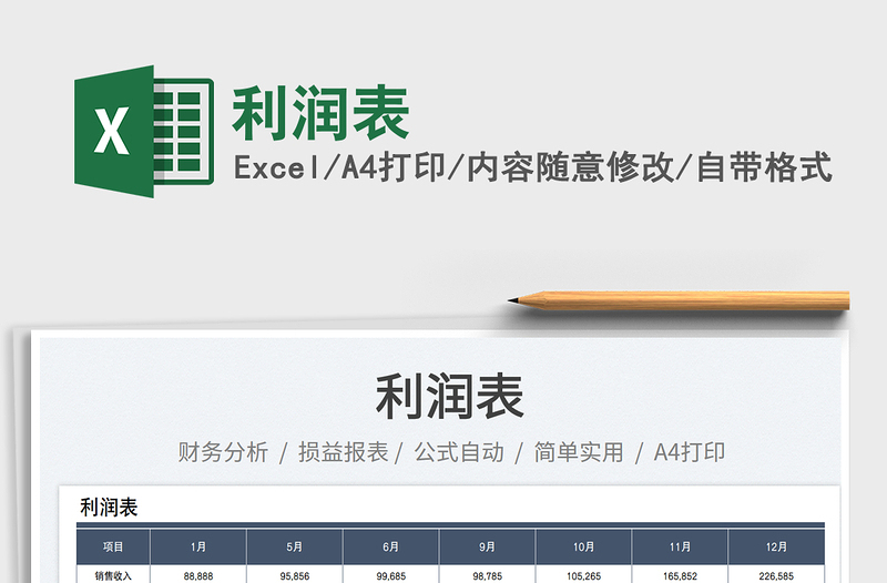 2025利润表免费下载