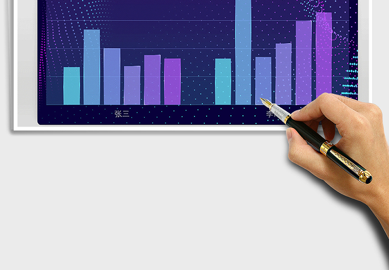 2025年紫蓝科技系列图表之柱形图免费下载