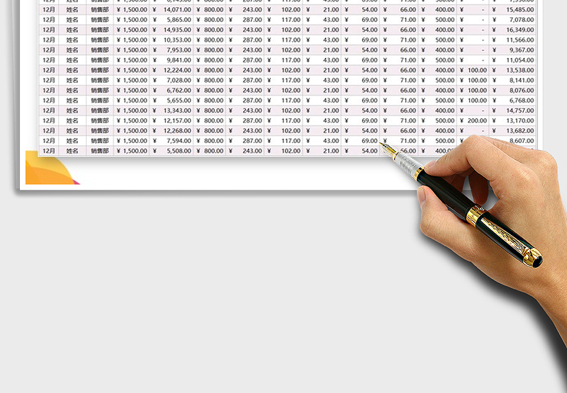 2025年销售提成工资表